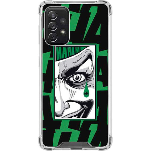 DC Comics The Joker Teardrop Card Galaxy A72 5G Clear Case