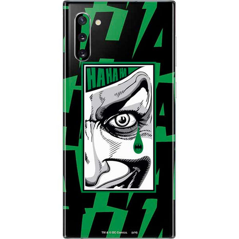 DC Comics The Joker Teardrop Card Galaxy Note 10 Skin
