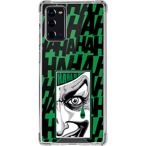 DC Comics The Joker Teardrop Card Galaxy Note20 5G Clear Case