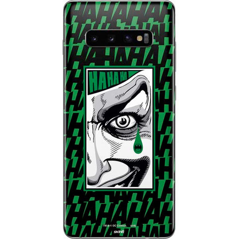 DC Comics The Joker Teardrop Card Galaxy S10 Plus Skin