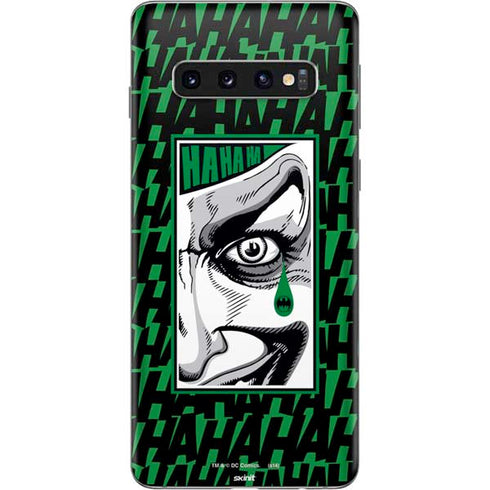 DC Comics The Joker Teardrop Card Galaxy S10 Skin