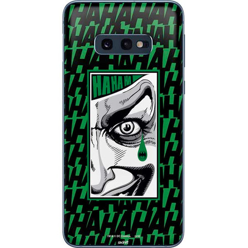 DC Comics The Joker Teardrop Card Galaxy S10e Skin