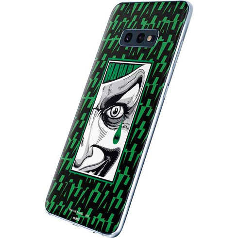 DC Comics The Joker Teardrop Card Galaxy S10e Skin