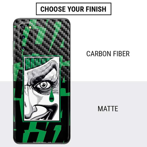 DC Comics The Joker Teardrop Card Galaxy S20 Skin