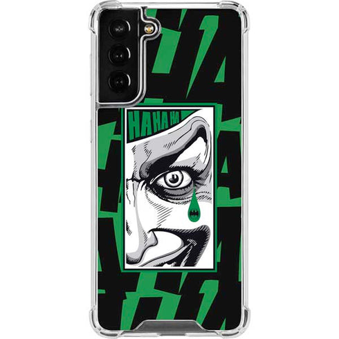 DC Comics The Joker Teardrop Card Galaxy S21 FE Clear Case