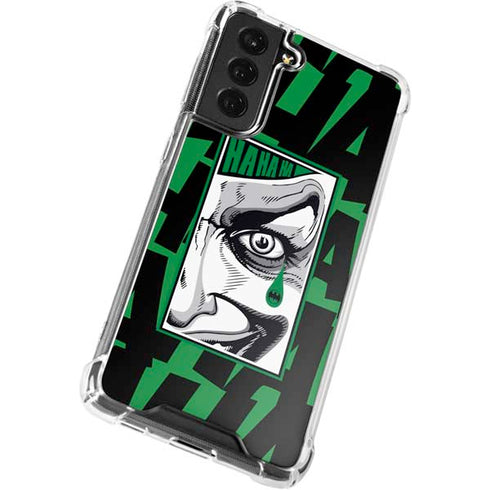 DC Comics The Joker Teardrop Card Galaxy S21 FE Clear Case