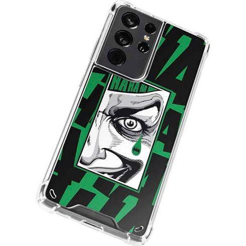 DC Comics The Joker Teardrop Card Galaxy S21 Ultra 5G Clear Case