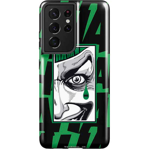 DC Comics The Joker Teardrop Card Galaxy S21 Ultra 5G Pro Case
