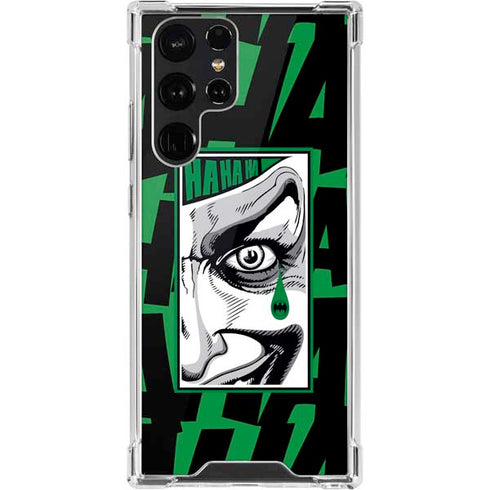 DC Comics The Joker Teardrop Card Galaxy S22 Ultra Clear Case
