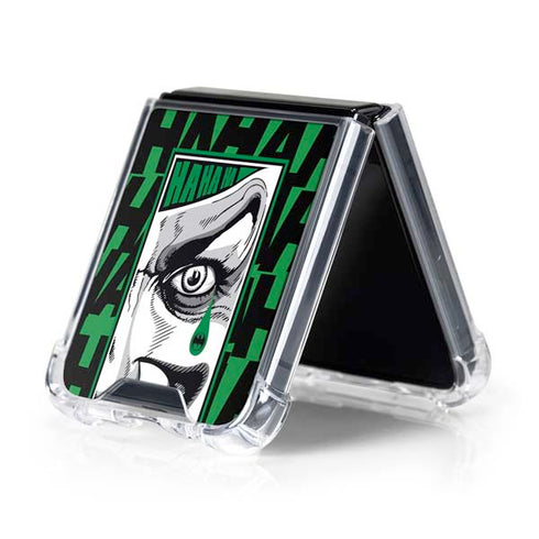 DC Comics The Joker Teardrop Card Galaxy Z Flip5 5G Clear Case