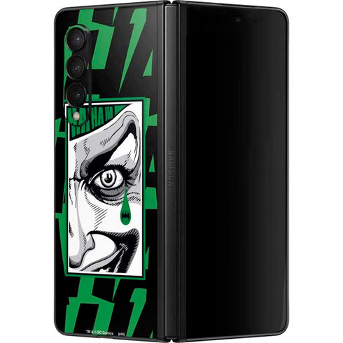 DC Comics The Joker Teardrop Card Galaxy Z Fold3 5G Skin