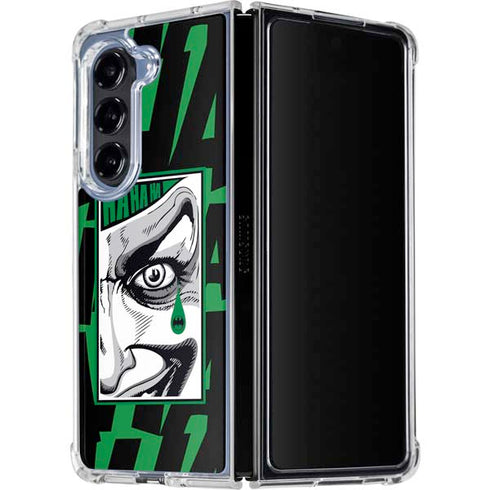 DC Comics The Joker Teardrop Card Galaxy Z Fold5 5G Clear Case
