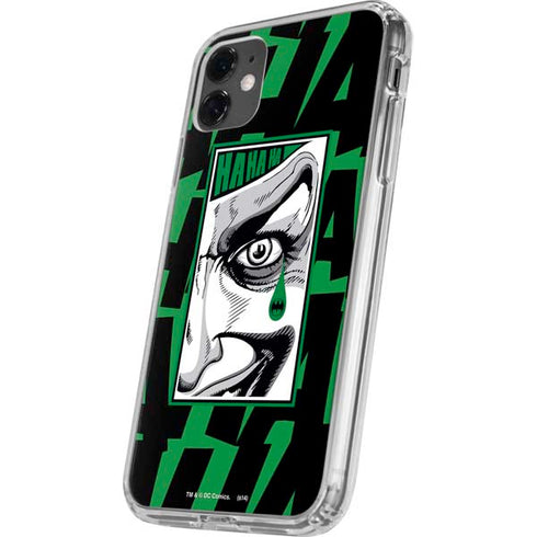 DC Comics The Joker Teardrop Card iPhone 11 Clear Case