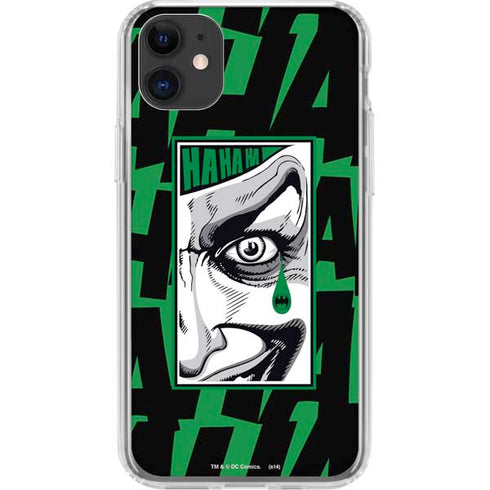 DC Comics The Joker Teardrop Card iPhone 11 Clear Case