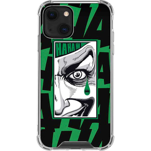 DC Comics The Joker Teardrop Card iPhone 14 Plus Clear Case
