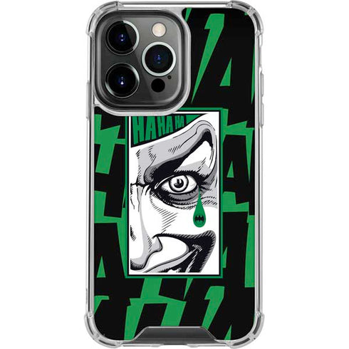 DC Comics The Joker Teardrop Card iPhone 14 Pro Clear Case