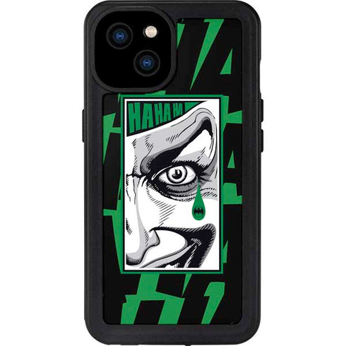 DC Comics The Joker Teardrop Card iPhone 15 Plus Waterproof Case