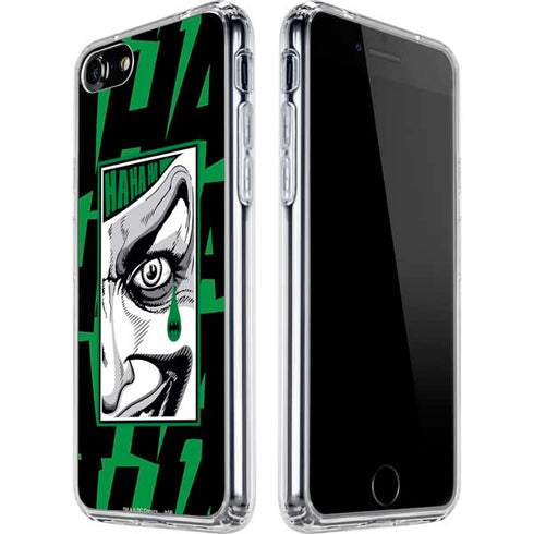 DC Comics The Joker Teardrop Card iPhone SE (2nd & 3rd Gen) Clear Case