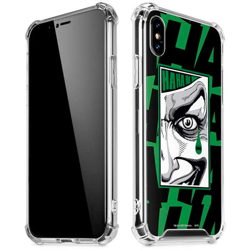 DC Comics The Joker Teardrop Card iPhone XS Max Clear Case