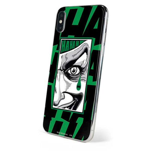 DC Comics The Joker Teardrop Card iPhone XS Max Skin
