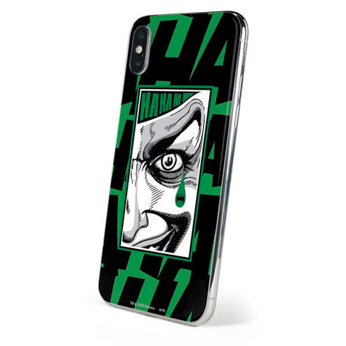 DC Comics The Joker Teardrop Card iPhone XS Skin