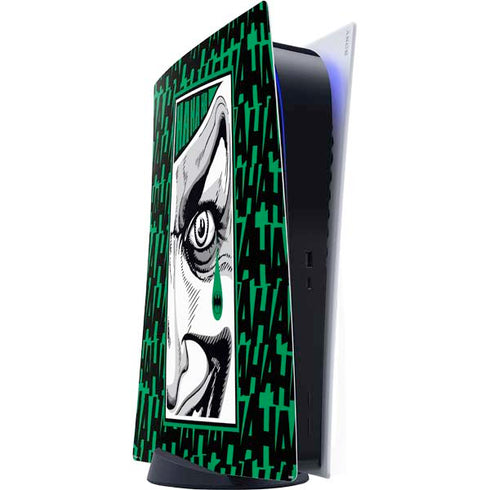 DC Comics The Joker Teardrop Card PS5 Digital Edition Console Skin