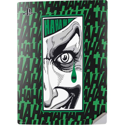DC Comics The Joker Teardrop Card PS5 Digital Edition Console Skin