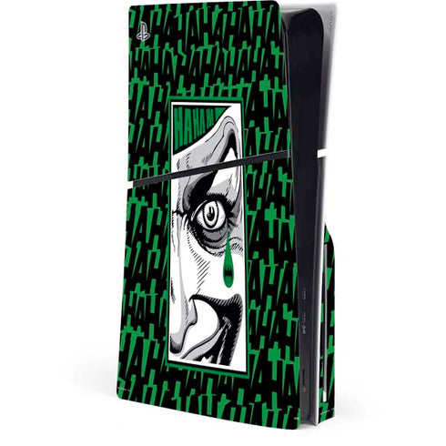 DC Comics The Joker Teardrop Card PS5 Slim Disk Console Skin