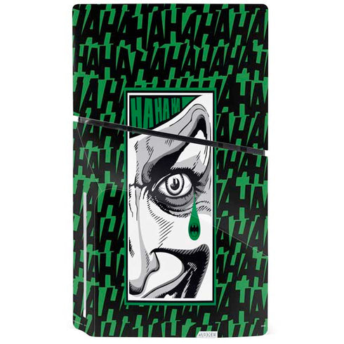 DC Comics The Joker Teardrop Card PS5 Slim Disk Console Skin