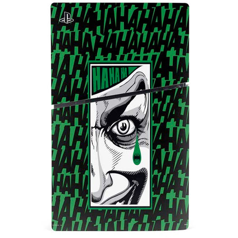 DC Comics The Joker Teardrop Card PS5 Slim Digital Edition Console Skin