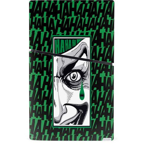 DC Comics The Joker Teardrop Card PS5 Slim Digital Edition Console Skin