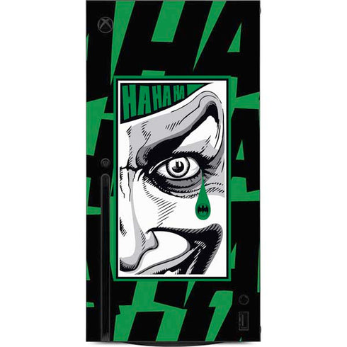 DC Comics The Joker Teardrop Card Xbox Series X Console Skin