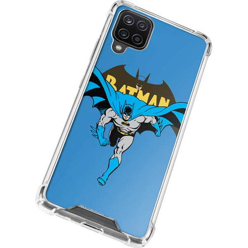 DC Comics Batman Vintage Action Pose Galaxy A12 Clear Case
