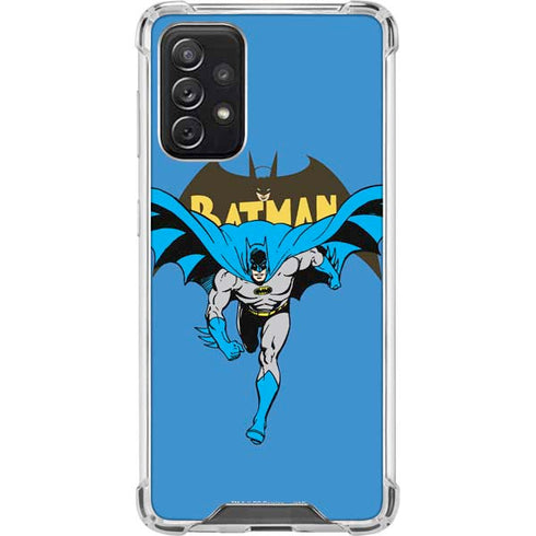 DC Comics Batman Vintage Action Pose Galaxy A72 5G Clear Case