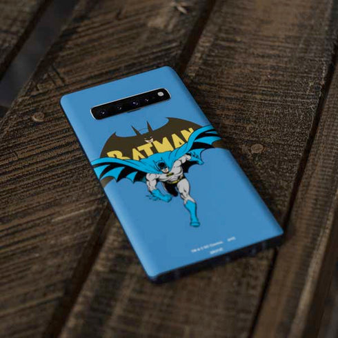 DC Comics Batman Vintage Action Pose Galaxy S10 Plus Skin