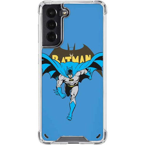 DC Comics Batman Vintage Action Pose Galaxy S21 5G Clear Case