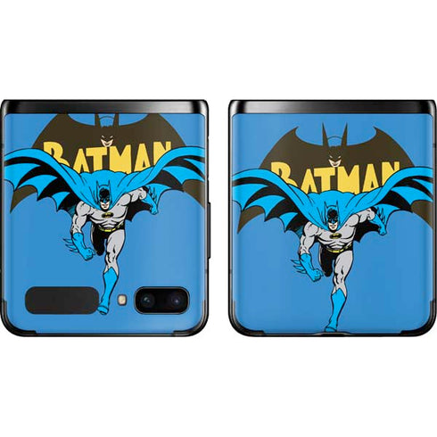 DC Comics Batman Vintage Action Pose Galaxy Z Flip Skin