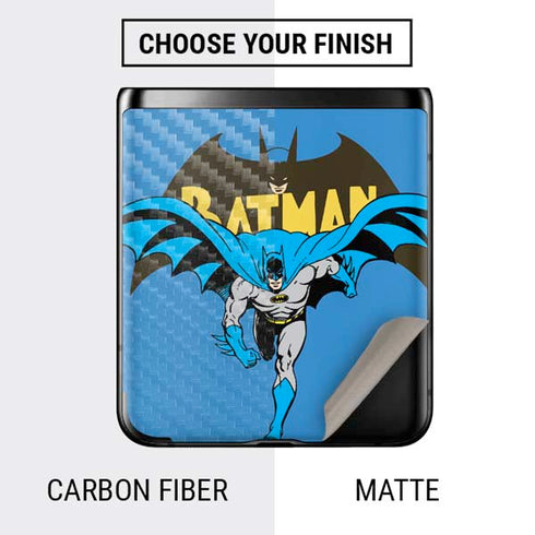 DC Comics Batman Vintage Action Pose Galaxy Z Flip Skin