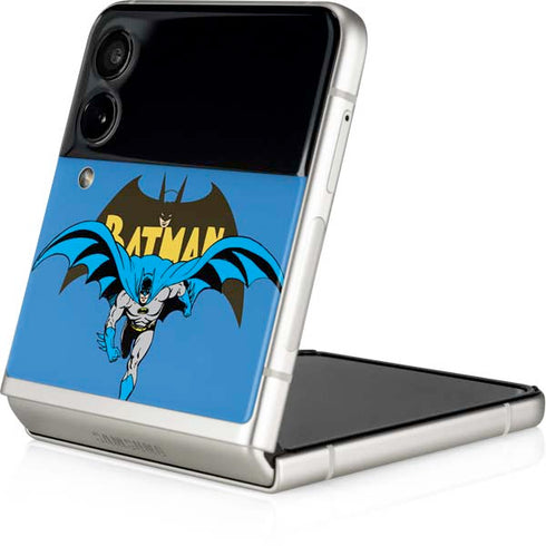 DC Comics Batman Vintage Action Pose Galaxy Z Flip4 5G Skin