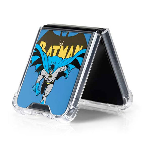 DC Comics Batman Vintage Action Pose Galaxy Z Flip5 5G Clear Case