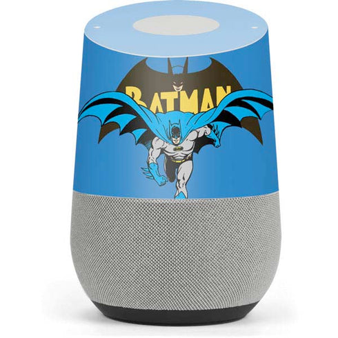 DC Comics Batman Vintage Action Pose Google Home Skin