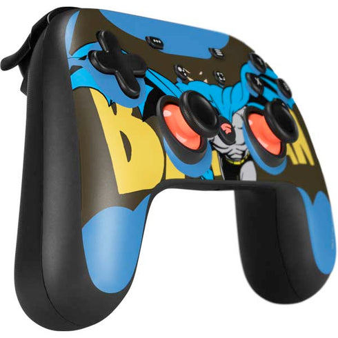 DC Comics Batman Vintage Action Pose Google Stadia Controller Skin
