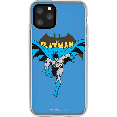 DC Comics Batman Vintage Action Pose iPhone 11 Pro Clear Case