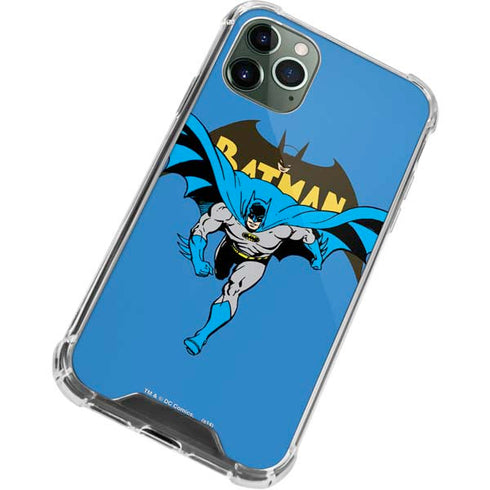 DC Comics Batman Vintage Action Pose iPhone 11 Pro Max Clear Case