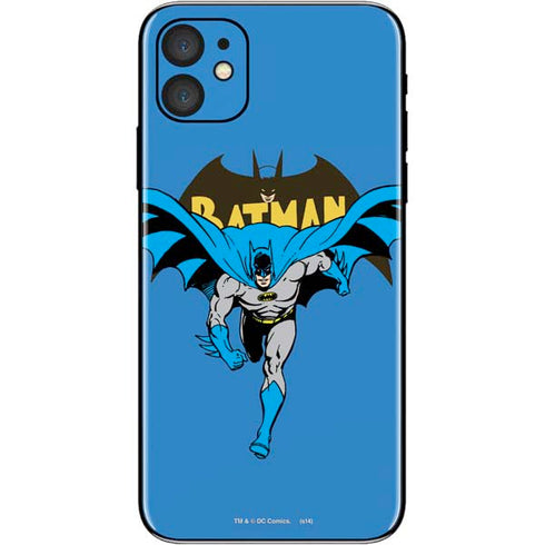 DC Comics Batman Vintage Action Pose iPhone 11 Skin