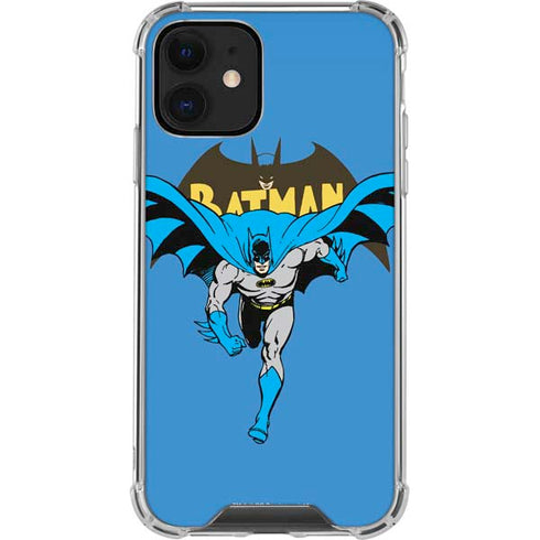 DC Comics Batman Vintage Action Pose iPhone 12 Clear Case