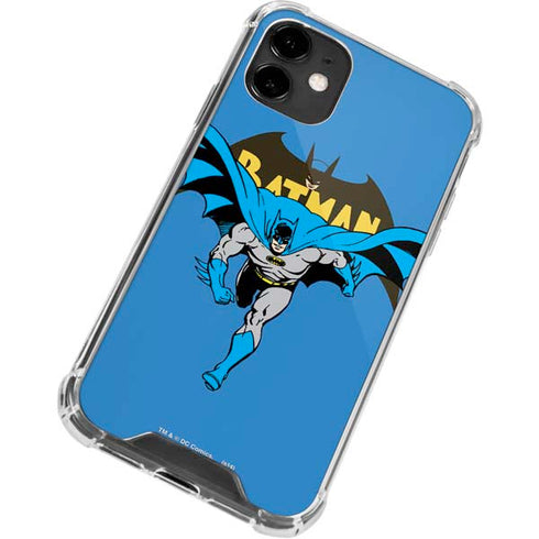 DC Comics Batman Vintage Action Pose iPhone 12 Clear Case