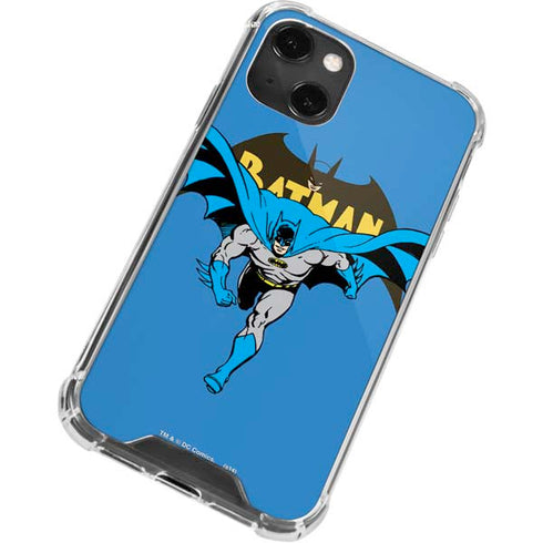 DC Comics Batman Vintage Action Pose iPhone 13 Mini Clear Case