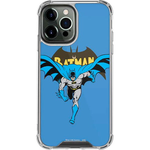 DC Comics Batman Vintage Action Pose iPhone 13 Pro Max Clear Case