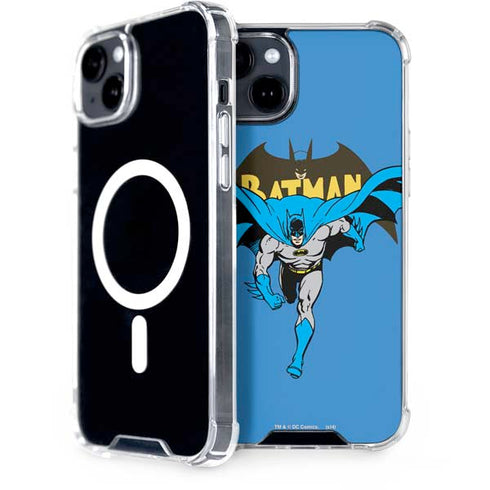 DC Comics Batman Vintage Action Pose iPhone 15 MagSafe Case